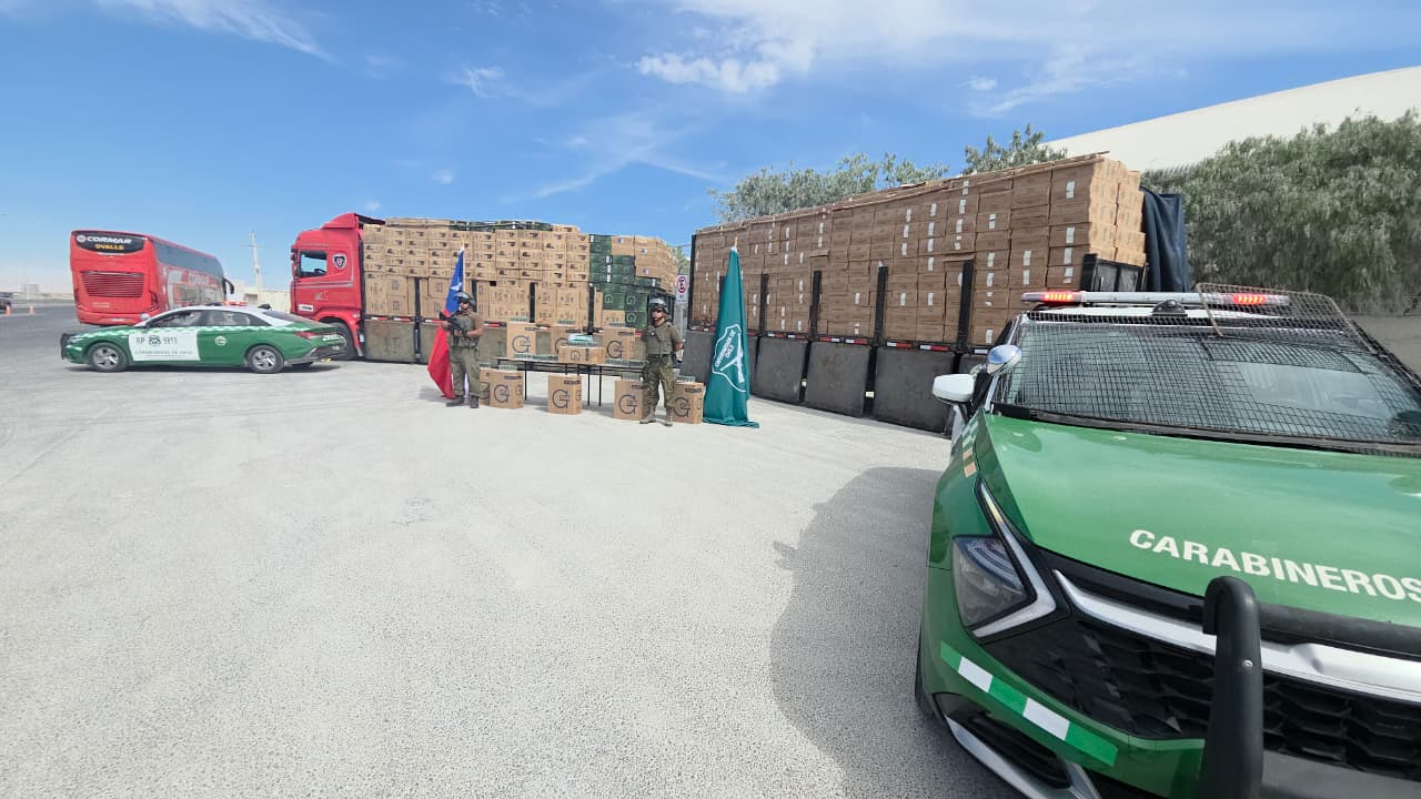 Incautación récord: sujetos detenidos con 2 millones de cajetillas de cigarrillos quedaron en prisión preventiva