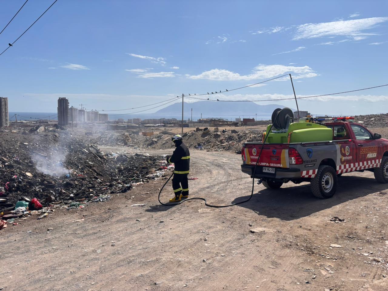 Camioneta de primera respuesta ante incendios suma tres intervenciones en menos de una semana
