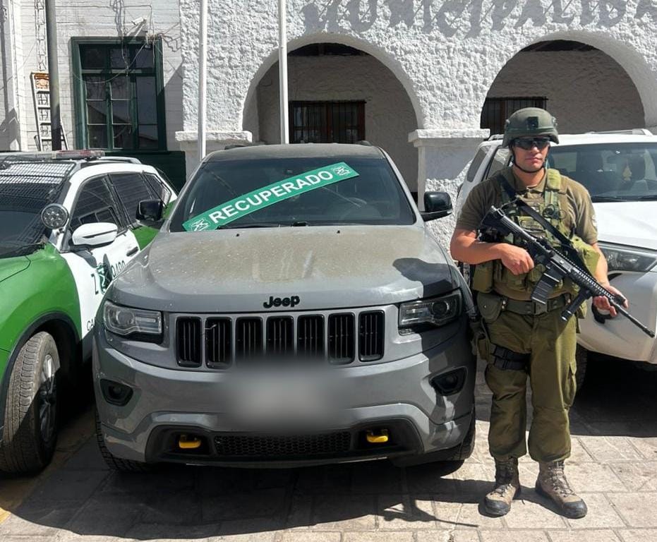 Carabineros de frontera recupera 3 vehículos robados en menos de 24 horas