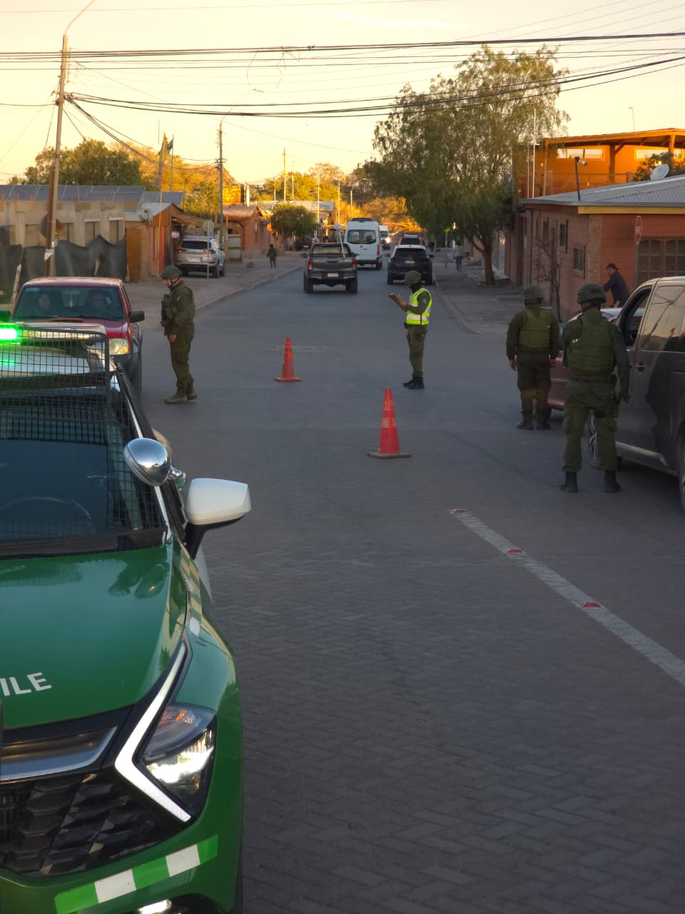 Carabineros refuerza la seguridad con copamiento preventivo en San Pedro de Atacama
