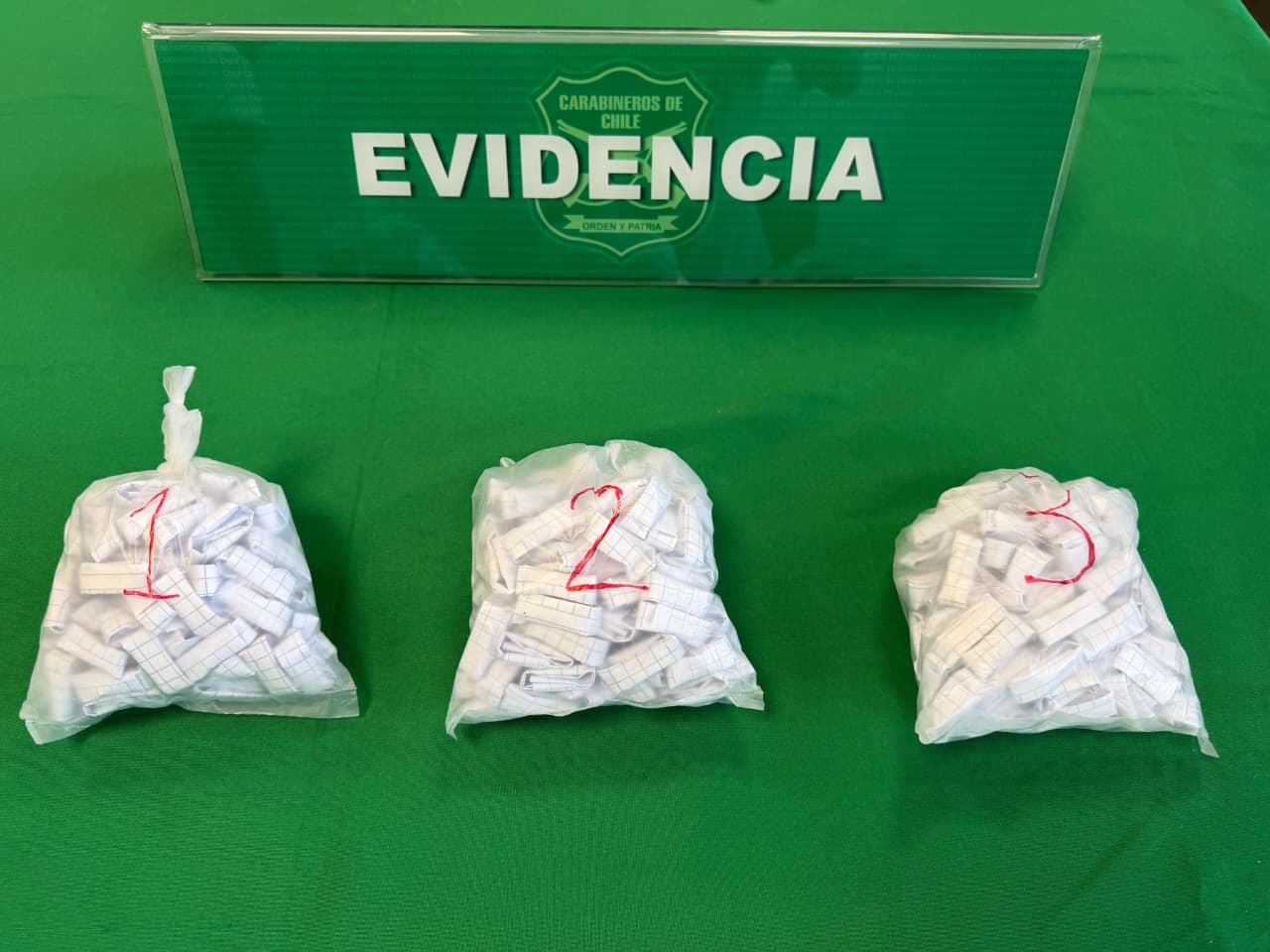 Tres detenidos por venta de clorhidrato de cocaína en campamento