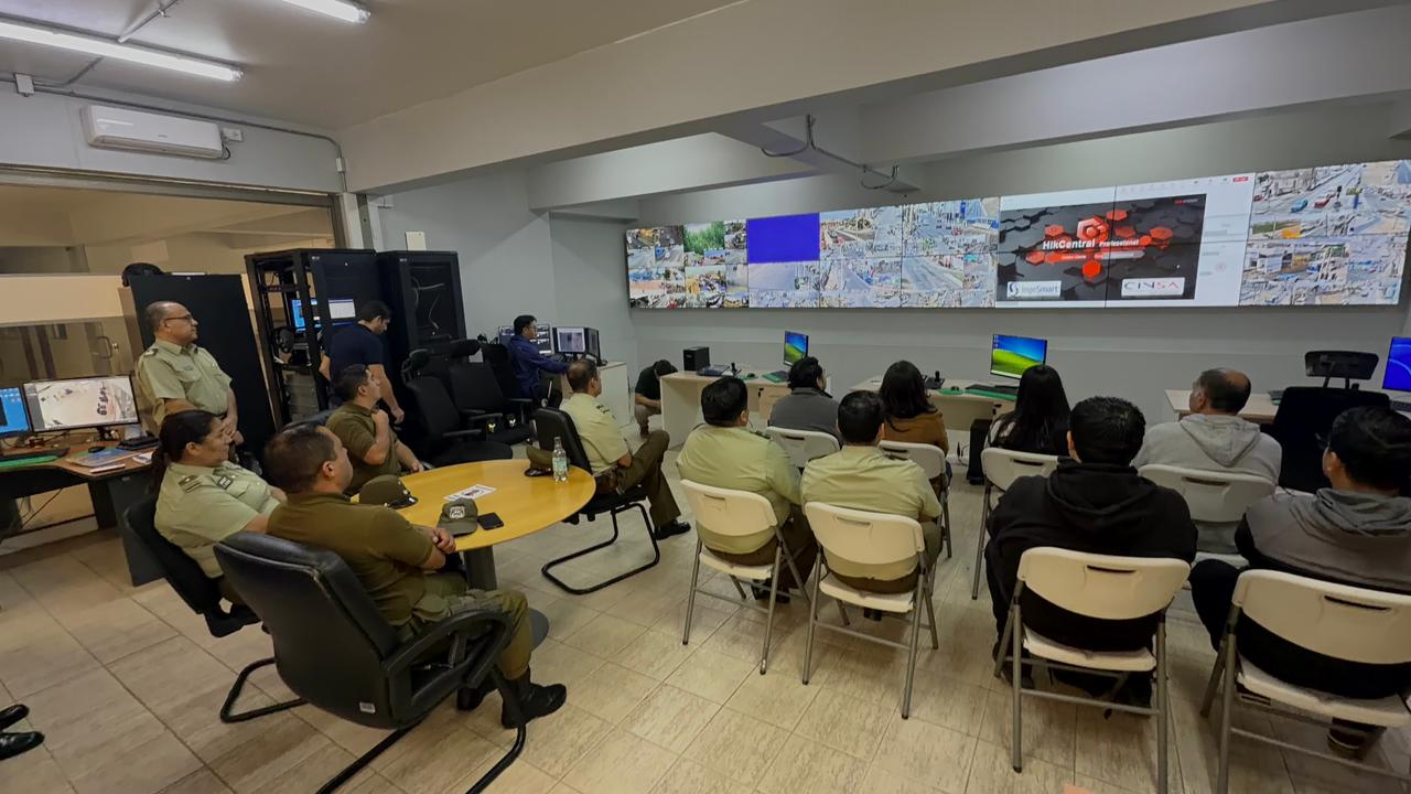 Con más operarios y el apoyo de Carabineros operarán desde central de cámaras de televigilancia