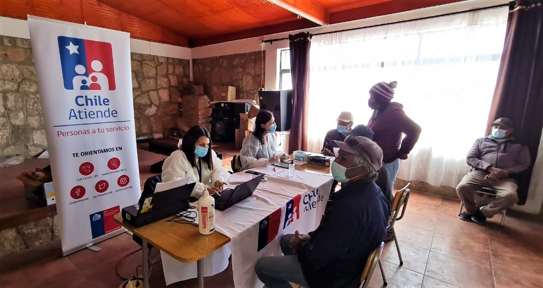 Cerca de 2 mil atenciones de público en terreno ha realizado Chileatiende en los últimos tres meses en la región