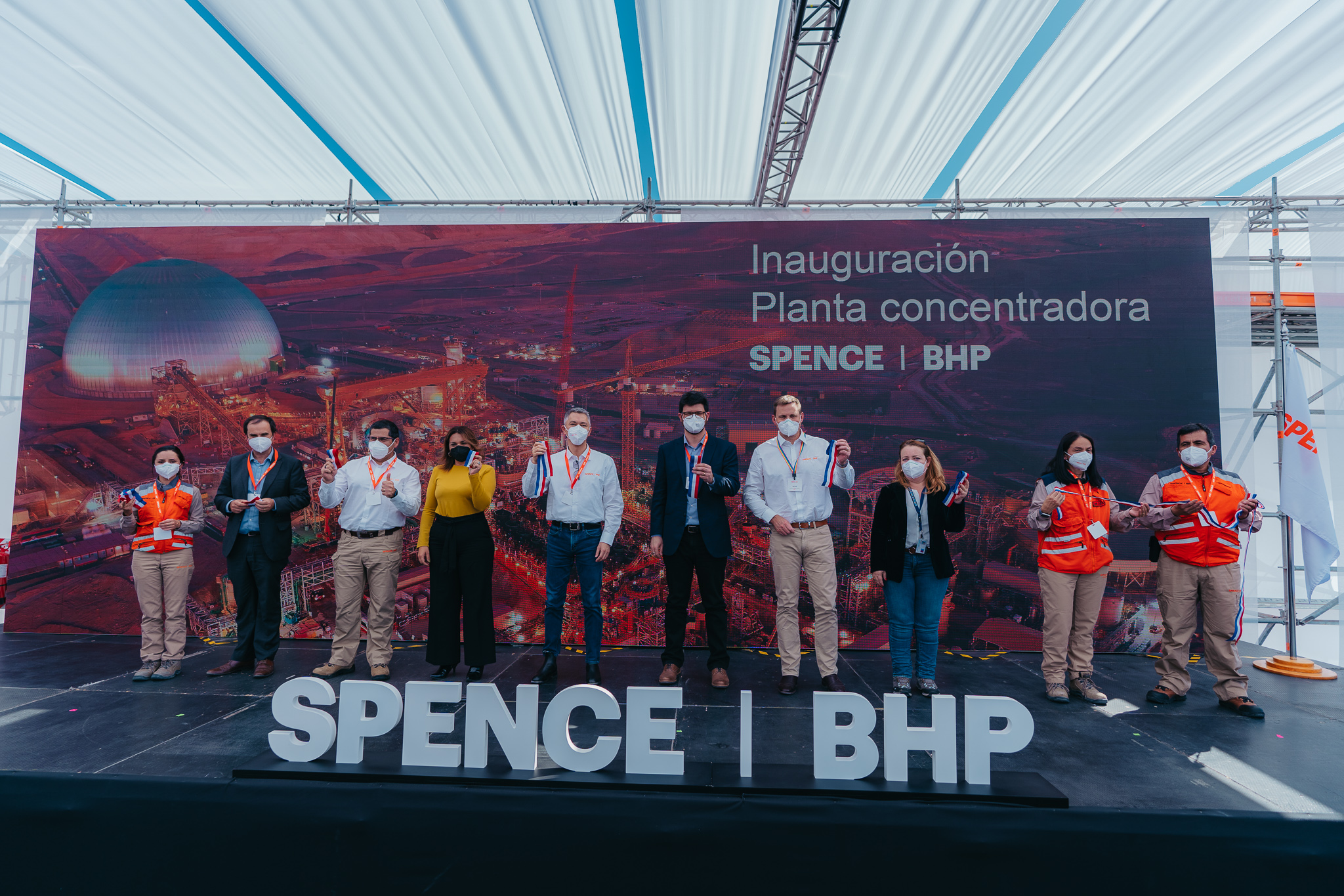 BHP inaugura nueva concentradora de cobre en Spence, que permitirá extender la operación en 50 años