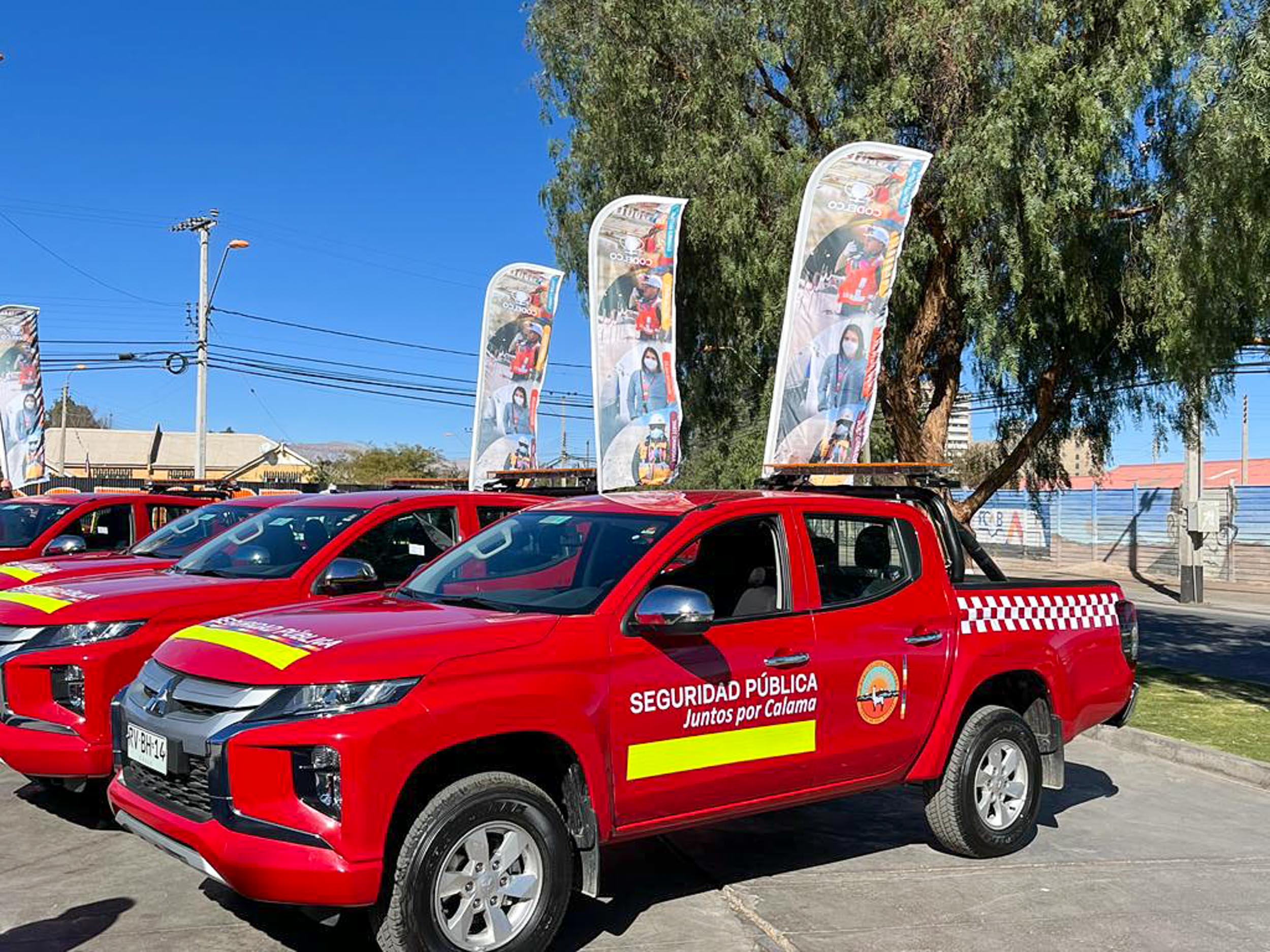 Codelco aportó con camionetas que serán utilizadas en la seguridad pública de Calama