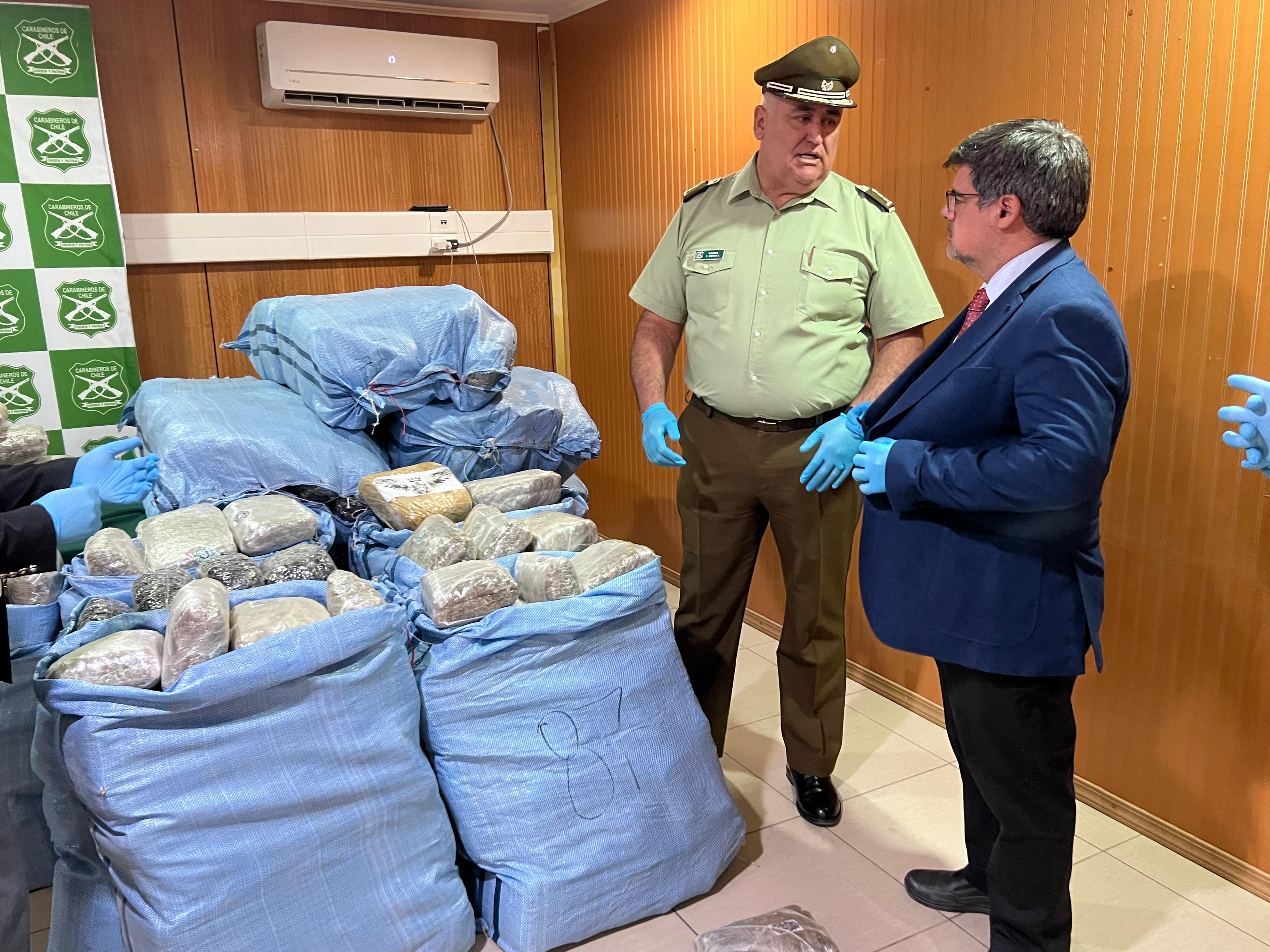 Alerta: en 12 días, la región de Antofagasta registra 2,2 toneladas de drogas incautadas