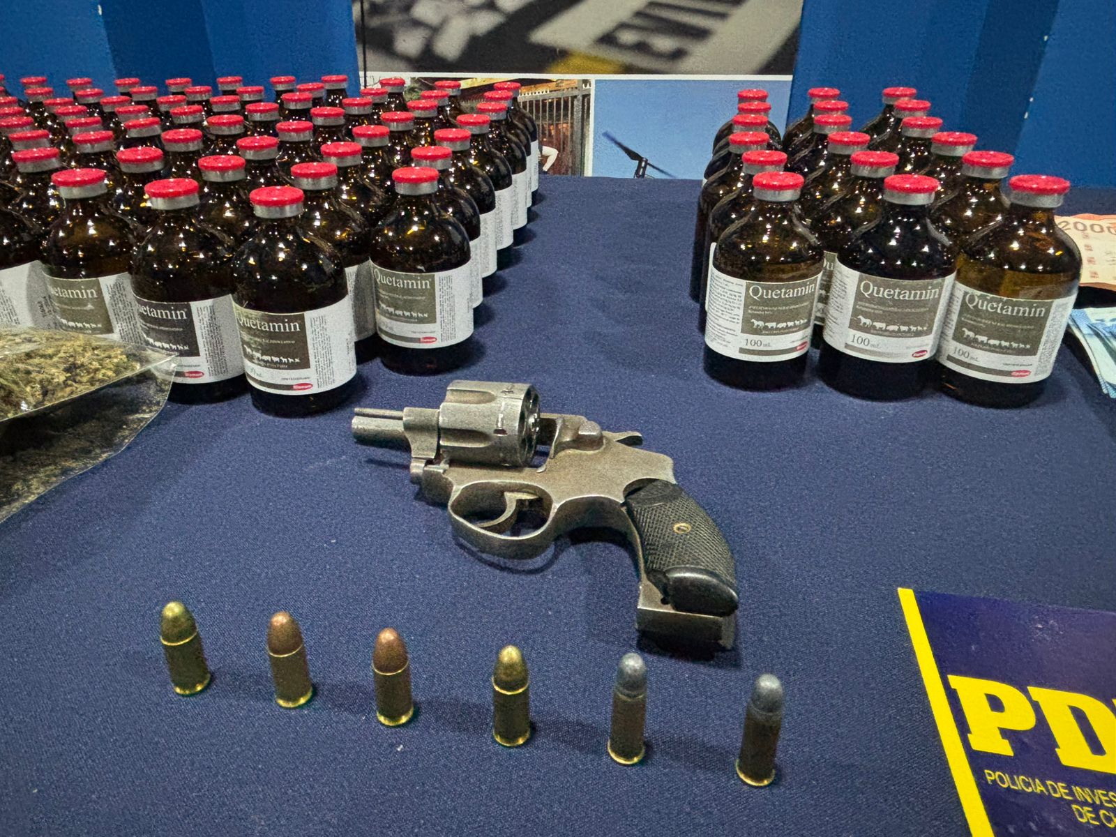 PDI desarticula punto de venta de ketamina en Calama: incautan más de 25 kilos y detienen a dos imputados