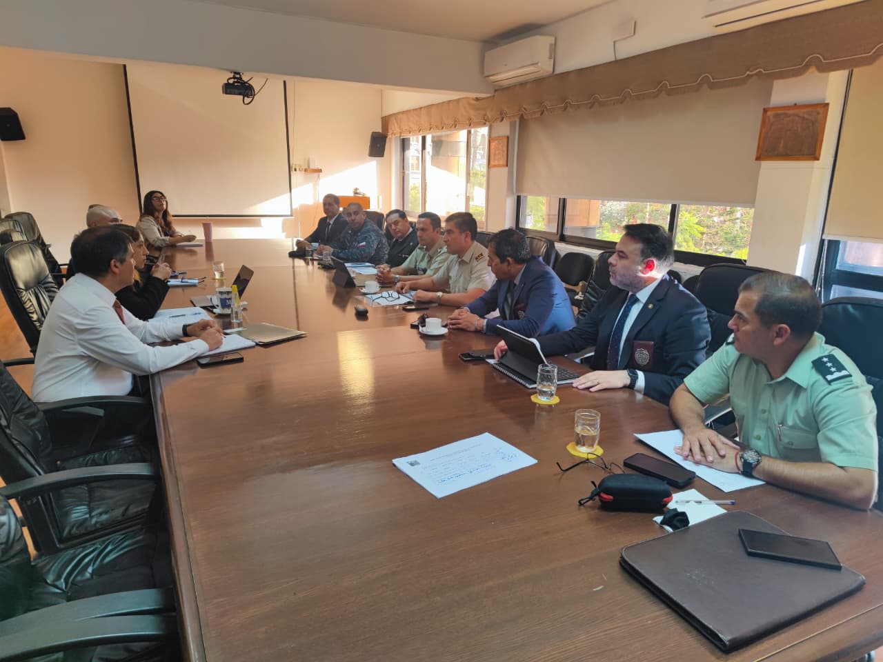 Delegada Presidencial de Antofagasta, Katherine López, presidió una nueva sesión del Comité Policial Regional
