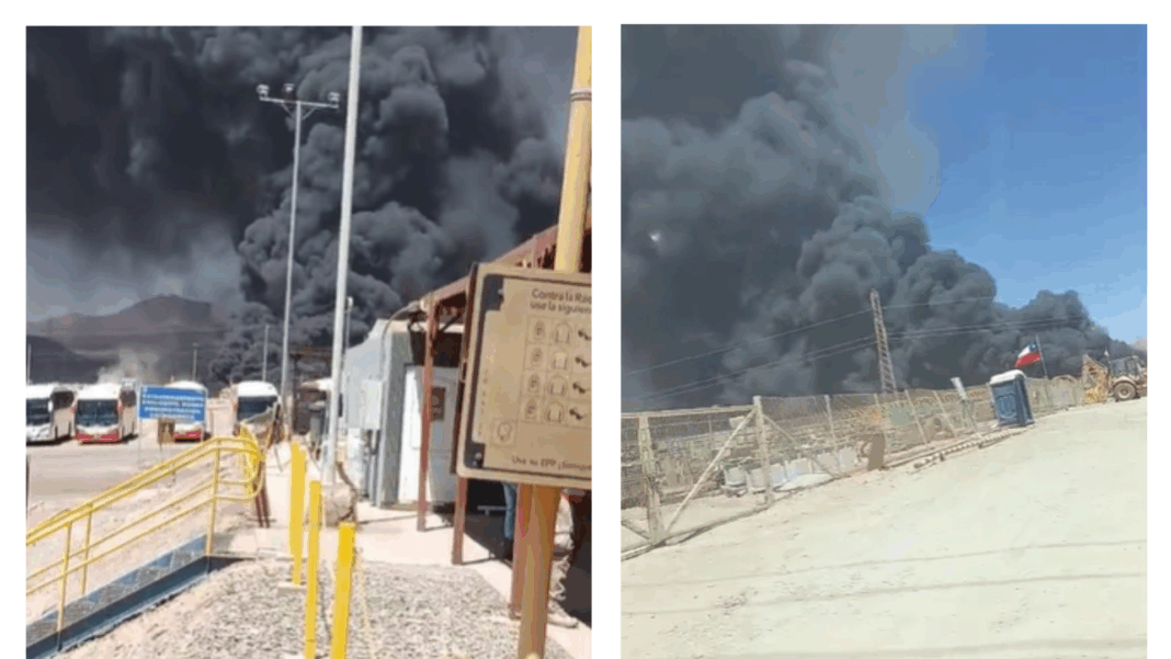 Actualización sobre incendio en patio de residuos de Compañía Minera Lomas Bayas