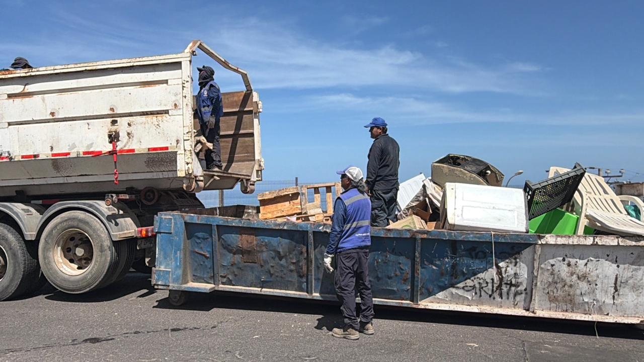 Municipio inicia el año con operativo de retiro de enseres voluminosos en distintos sectores de la ciudad